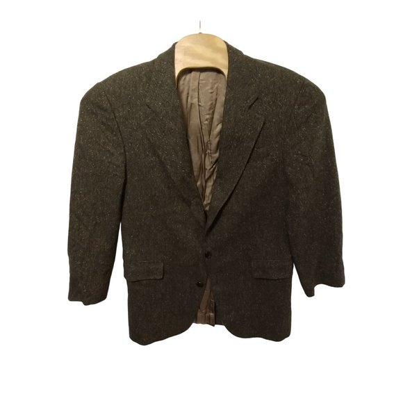 Chaps by Ralph Lauren Men's Brown Wool‎ Jacket Blazer Size 42 Tall - Picture 2 of 5